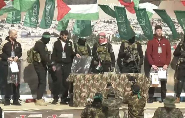 Eliberare ostatici israelieni / captura video