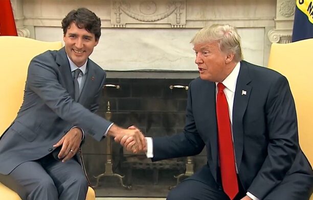 Justin Trudeau și Donald Trump / captura video