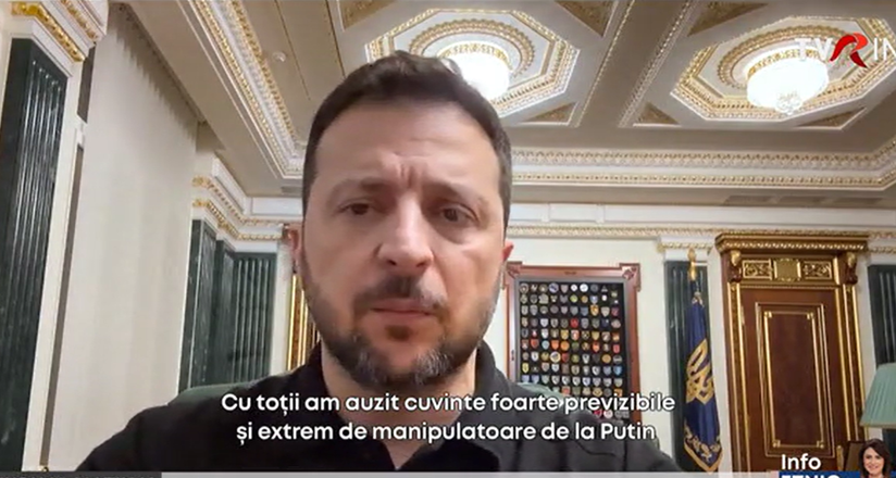 Zelenski: „Pacea poate fi obținută doar prin forță. Am discutat cu Trump și Congresul”