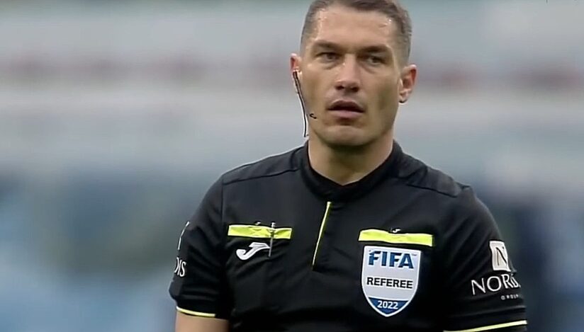 Arbitrul român Istvan Kovacs / captura video