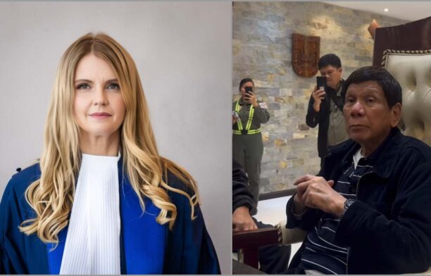 Judecătoarea CPI Iulia Motoc și fostul președinte al Filipinelor Rodrigo Duterte
