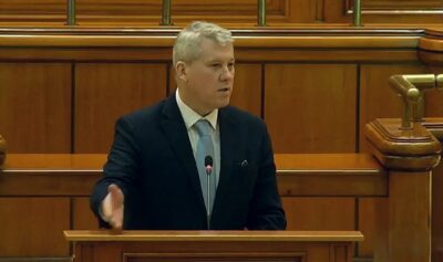 Ministrul Predoiu în Parlament / captura video