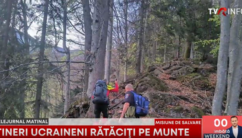 Tineri ucraineni salvați din Munții Maramureșului după o noapte în condiții extreme