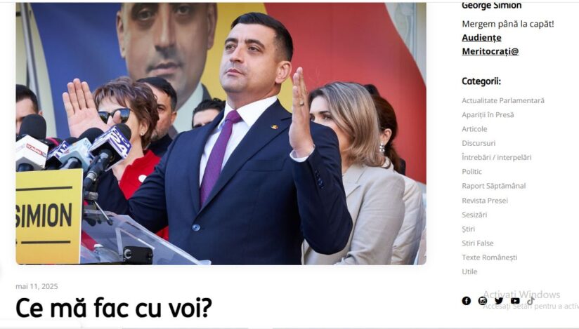 George Simion, mesaj disprețuitor față de susținătorii contracandidatului său: Nu știu ce voi face cu voi din 19 mai, păreți bezmetici, iraționali