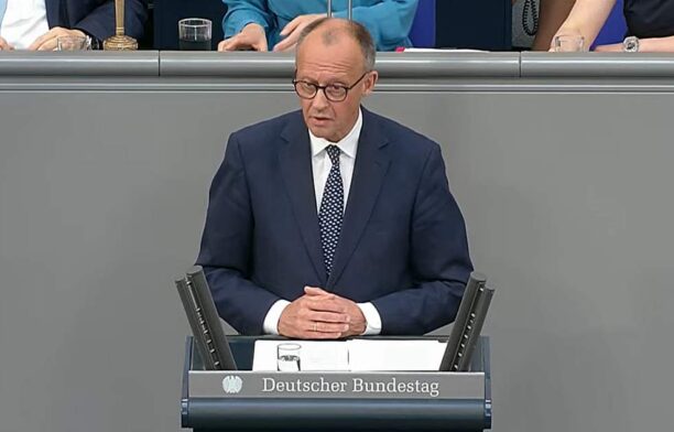Cancelarul Germaniai, Friedrich Merz, în parlament / captura video