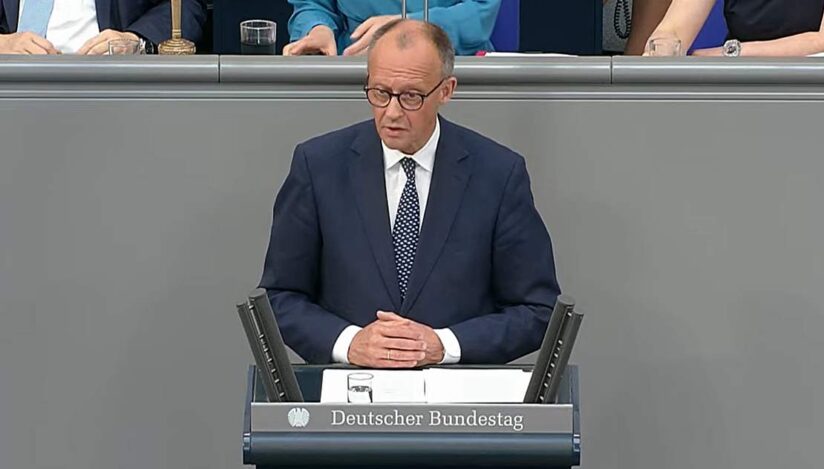 Cancelarul Germaniai, Friedrich Merz, în parlament / captura video