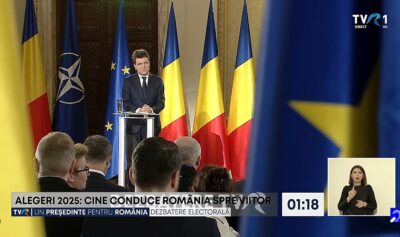 Nicusor Dan la dezbaterea finala de la TVR