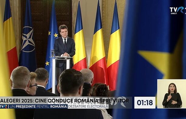 Nicusor Dan la dezbaterea finala de la TVR