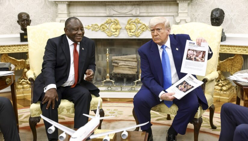 Tensiune Biroul Oval. Donald Trump îl acuză pe președintele sud-african de rasism împotriva albilor
