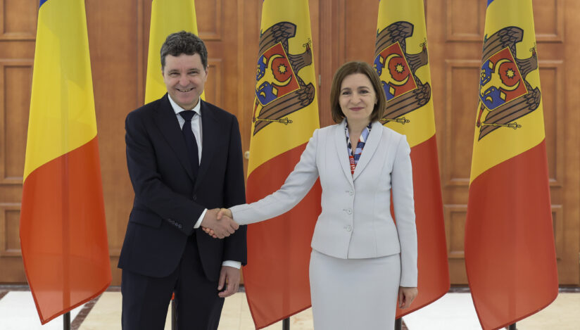 Nicușor Dan și Maia Sandu, la Festivalul Lupilor, în Republica Moldova