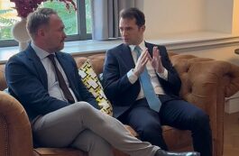 Sebastian Burduja și comisarul european pentru Energie, Dan Jorgensen / captura video