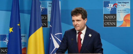 Președintele Nicușor Dan, după summitul NATO: Să vedem cum echilibrăm economia și după aceea vedem când mărim contribuția la 5% din PIB. Ținta din 2035 este asumată