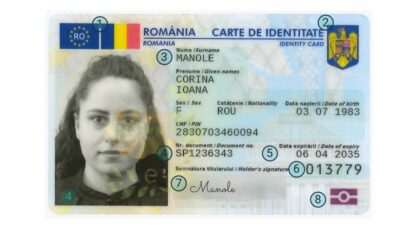 Model Carte de Identitate Electronică / foto: MAI