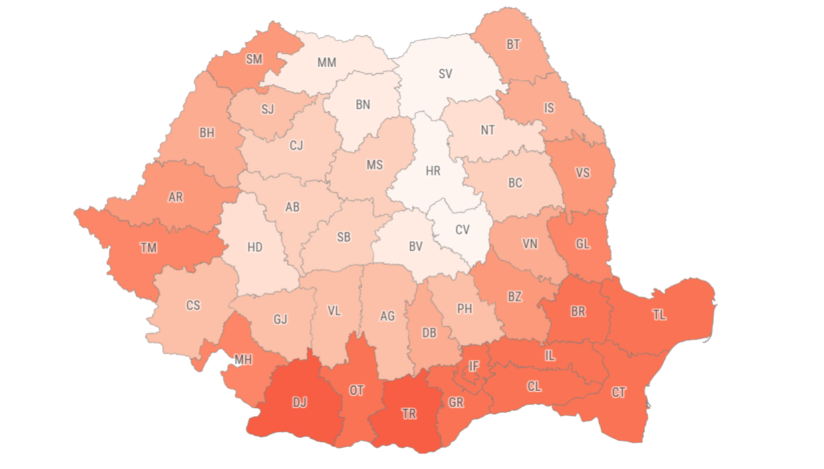 Analiza Info Clima: Cât de cald devine județul tău
