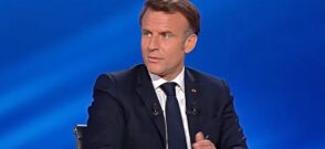 Preşedintele francez, Emmanuel Macron / captura video