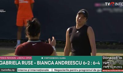 Gabriela Ruse a învins-o pe Bianca Andreescu / captura video