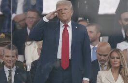 Trump la parada militara / captura video