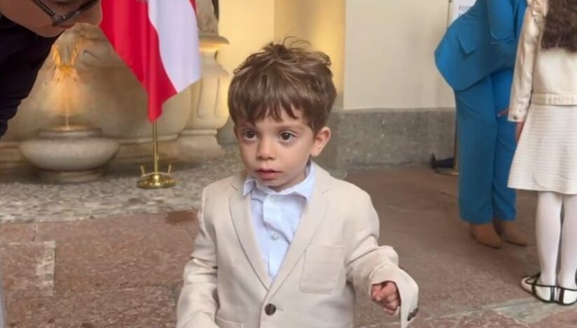 Băiețelul președintelui Nicușor Dan a făcut deliciul jurnaliștilor prezenți la întâlnirea șefului statului cu omologul său austriac