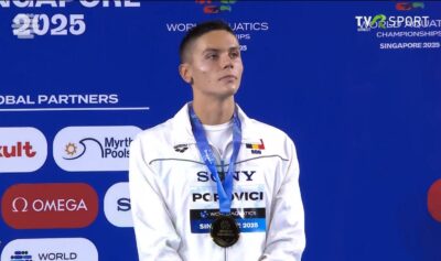 David Popovici aur la 200m liber
