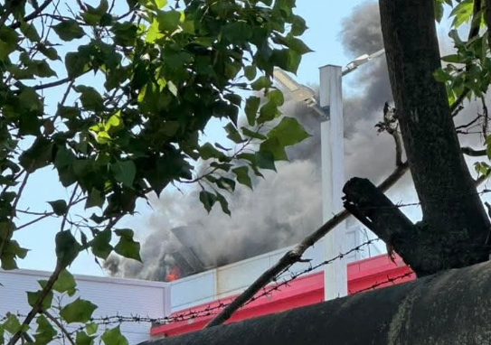 Incendiu pe terasa mall-ului Afi Palace Cotroceni