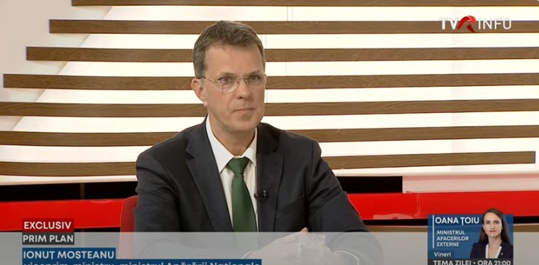 Ionuț Moșteanu, ministrul Apărării, la TVR Info: Trebuie să arătăm Comisiei că ținem cheltuielile sub control