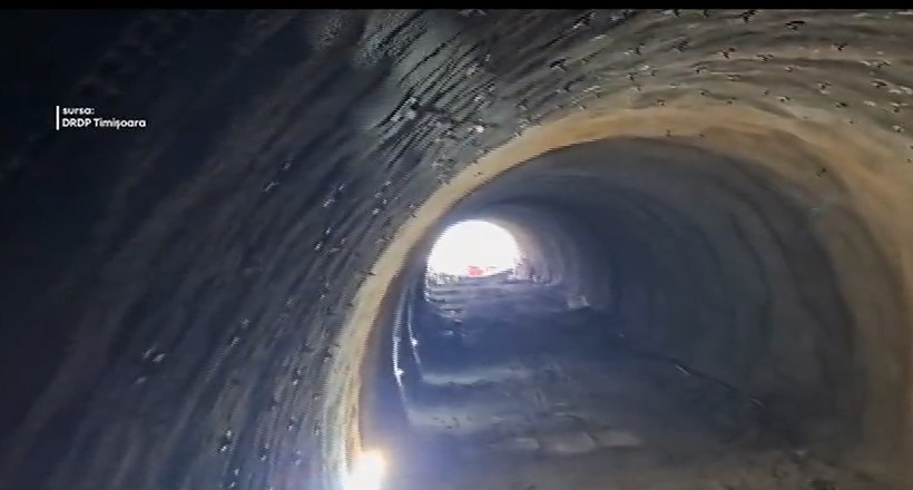 Primul tunel de pe A1 a fost străpuns, de pe sectorul Margina-Holdea, care leagă judeţele Timiș şi Hunedoara