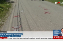 Au început lucrările de punere în siguranţă a terenului afectat de prăbuşirea vechii mine de sare Coştiui