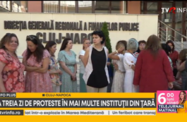 Sindicaliştii de la Casele de Pensii au declanşat un protest față de măsurile anunţate de premierul Bolojan