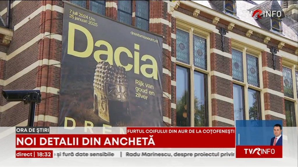 Apar noi detalii în cazul furtului comorilor dacice din Muzeul Drents din Olanda. Procurorii au găsit urme de aur într-o geantă