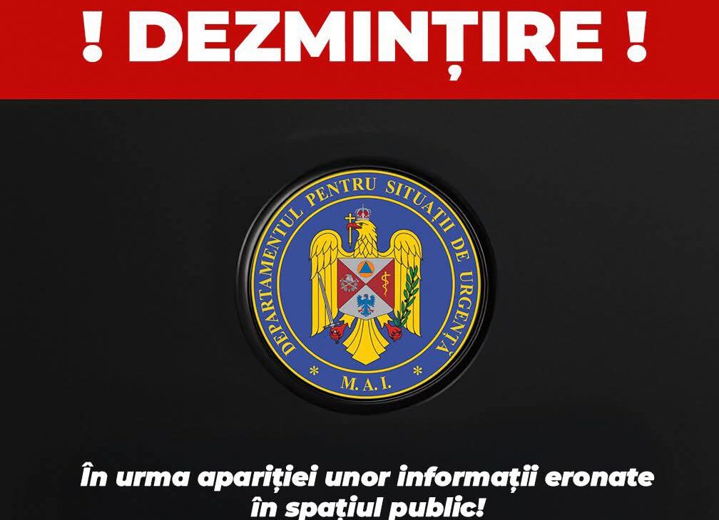 DSU: Afirmaţiile că nu au fost emise mesaje RO-ALERT în Suceava, în contextul inundaţiilor, false. Au fost transmise prompt