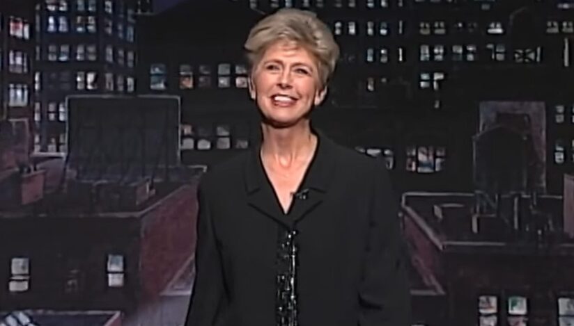 Mama actorului Brad Pitt, Jane Etta Pitt la Letterman Show / captura video