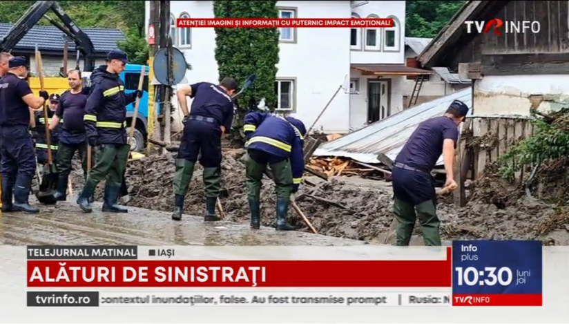 Refugiații ucraineni din Iași, alături de sinistrații din Suceava și Neamț. Donațiile, sortate și împachetate pentru fi trimise în zonele calamitate
