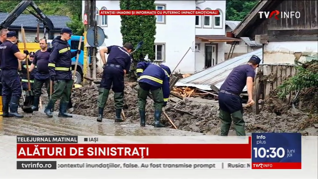 Refugiații ucraineni din Iași, alături de sinistrații din Suceava și Neamț. Donațiile, sortate și împachetate pentru fi trimise în zonele calamitate