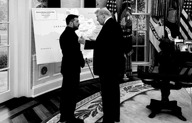 Zelenki i-a facut cadou lui Trump o crosă / X, Dan Scavino