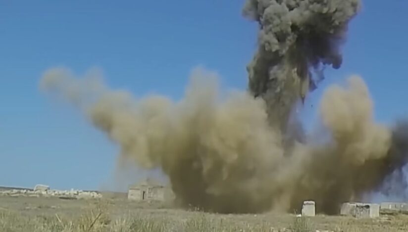 Explozie racheta Iskander / captura video