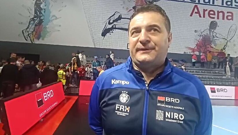 Selecţionerul echipei naţionale de handbal feminin Florentin Pera / captura video