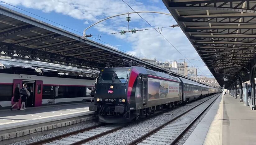 Trenul de noapte între Viena şi Paris / captura video