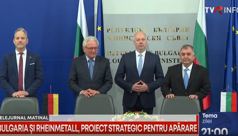 Investiție record în industria de apărare a Bulgariei – parteneriat cu Germania