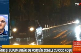 Cod roșu de ploi. Cursuri suspendate în școli și universități din Capitală și alte 5 județe. Autoritățile cer populației să evite deplasările