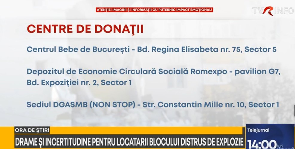 Drame şi incertitudine pentru locatarii blocului din Rahova distrus de explozie. O fracțiune de secundă a schimbat viața a sute de oameni