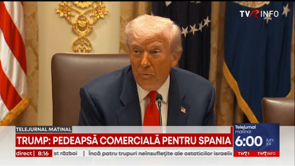 Trump nu exclude impunerea de sancțiuni comerciale asupra Spaniei: Sunt foarte nemulțumit. Este singura țară care nu și-a majorat contribuția pentru apărare la 5% în cadrul NATO