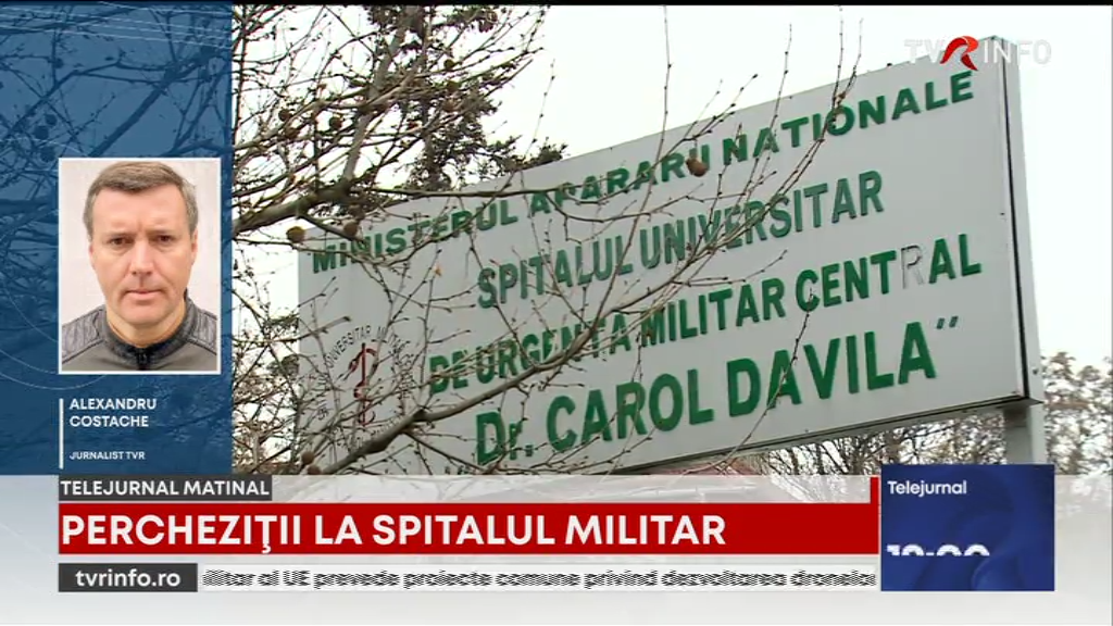 Percheziții DNA la Spitalul Militar din Capitală, pentru suspiciuni de abuz, complicitate și uzurpare de calități oficiale