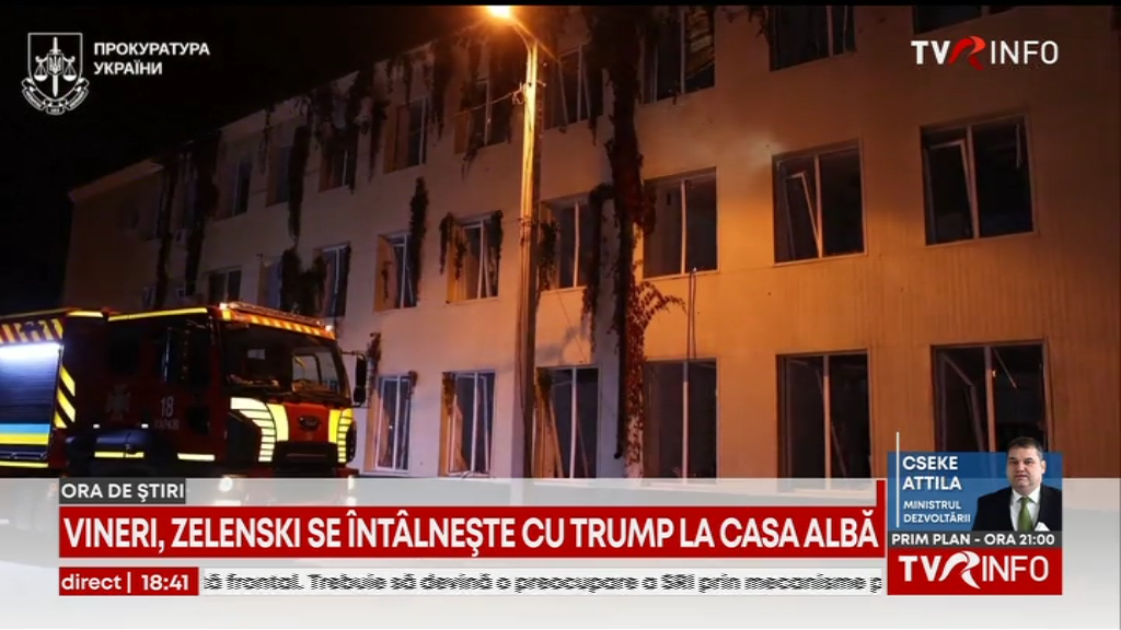 Pagube uriașe după atacurile rusești din timpul nopții în Ucraina: jumătate de milion de oameni rămași fără curent electric, mai mulți răniți și un spital grav avariat