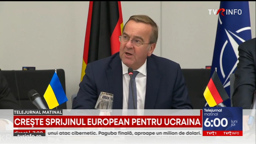 Crește sprijinul european pentru Kiev. Ministrul german al Apărării: Vom continua să consolidăm apărarea aeriană a Ucrainei prin noi contracte