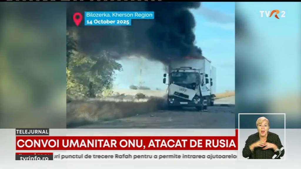 Convoi umanitar al ONU, atacat de forțele ruse în regiunea ucraineană Herson. Mașinile, încărcate cu articole de igienă, medicamente și alte ajutoare