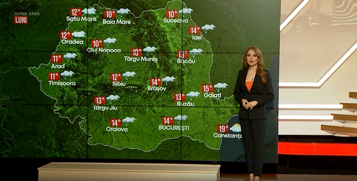 Vreme mohorâtă la început de săptămână: ploi, ceaţă și temperaturi blânde