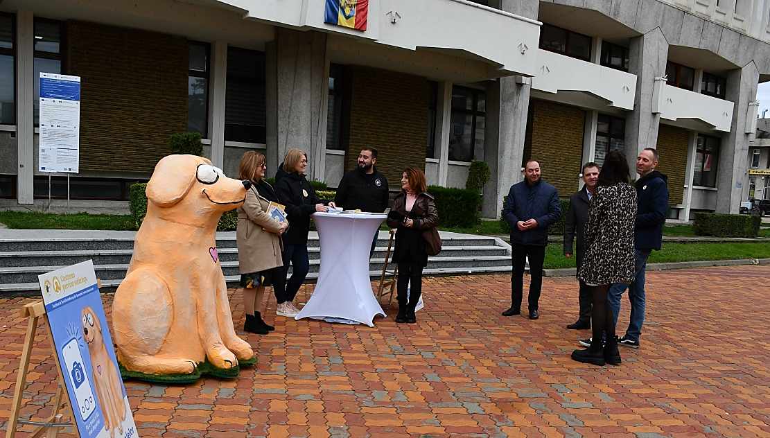 A fost prezentată mascota „Bobiţă”, simbolul campaniei de conştientizare a importanţei sterilizării animalelor cu şi fără stăpân