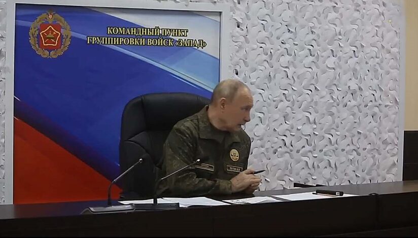 Vladimir Putin, vizită pe front / captura video