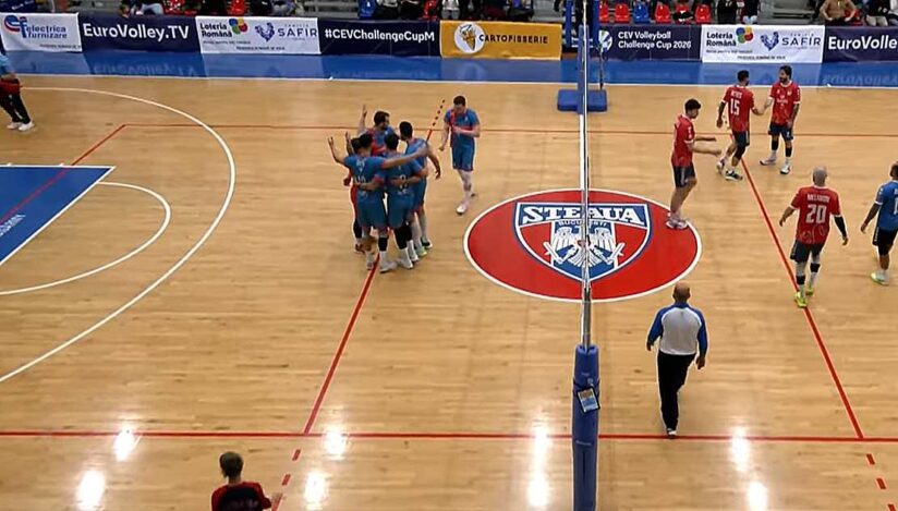 Steaua - Hilasedici Baku, volei masculin / captura video