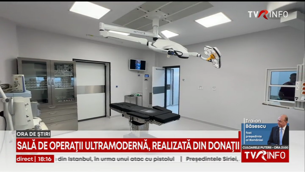 Sală de operații ultramodernă, realizată din donații, la Spitalul Mavromati din Botoșani. A costat 500.000 de euro